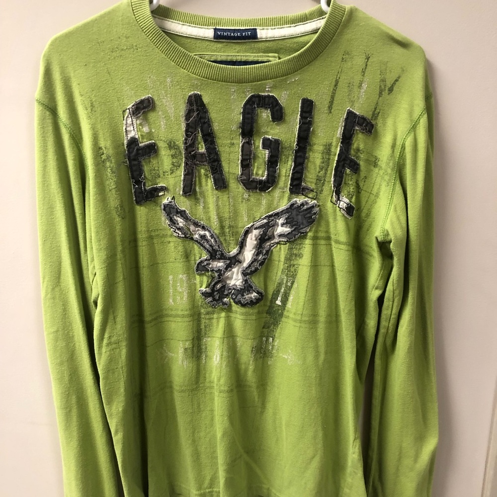 American Eagle green long sleeve
